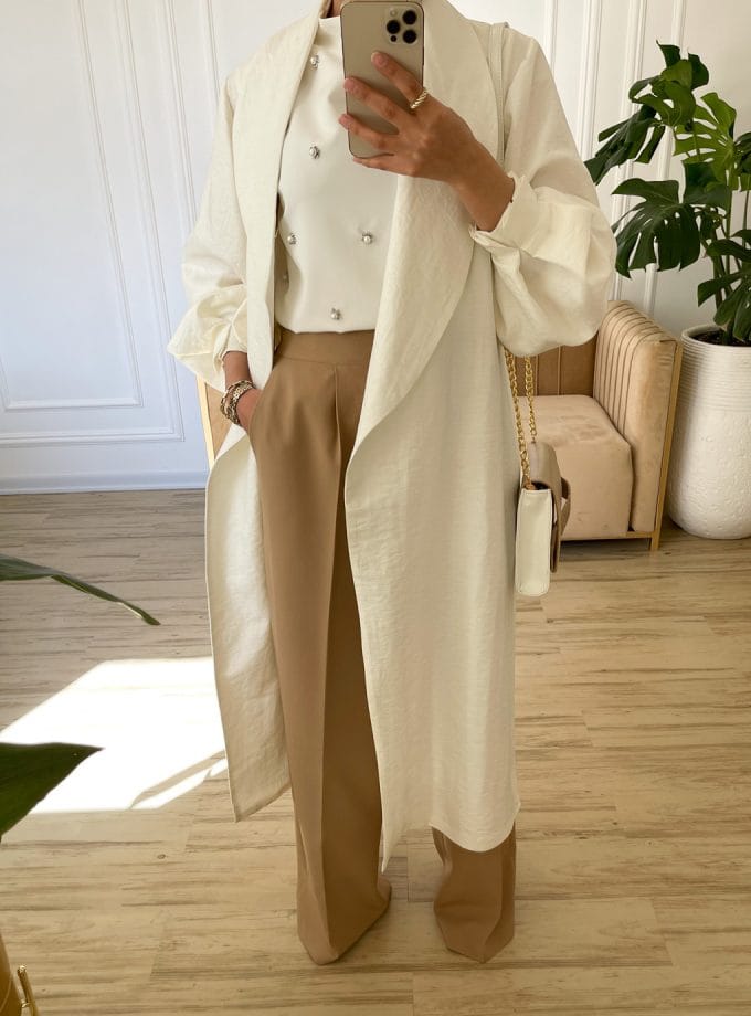 مانتو عبایی یقه روباهی