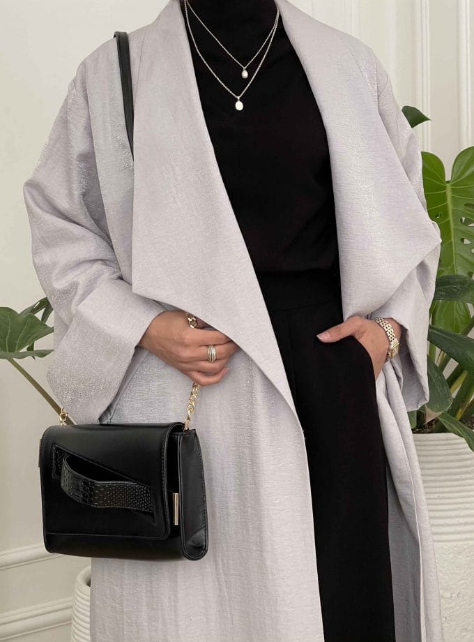 مانتو عبایی آستین پاکتی