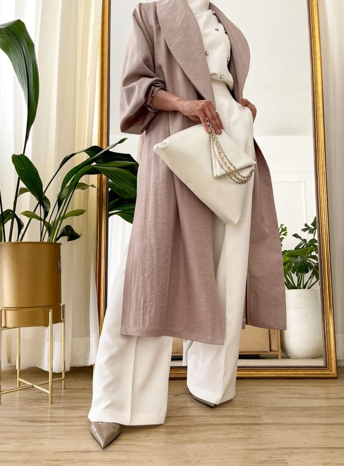 مانتو عبایی یقه روباهی