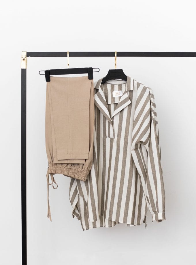 شومیز راه دار کرم