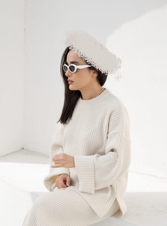 ست بلوز شلوار بافت کد t111