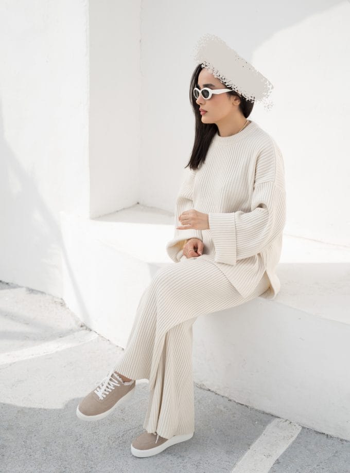 ست بلوز شلوار بافت کد t111