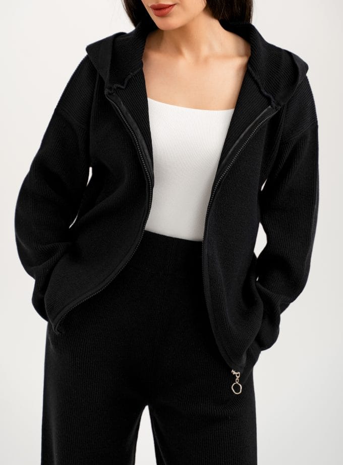 ست هودی وشلوار بافت کد t128