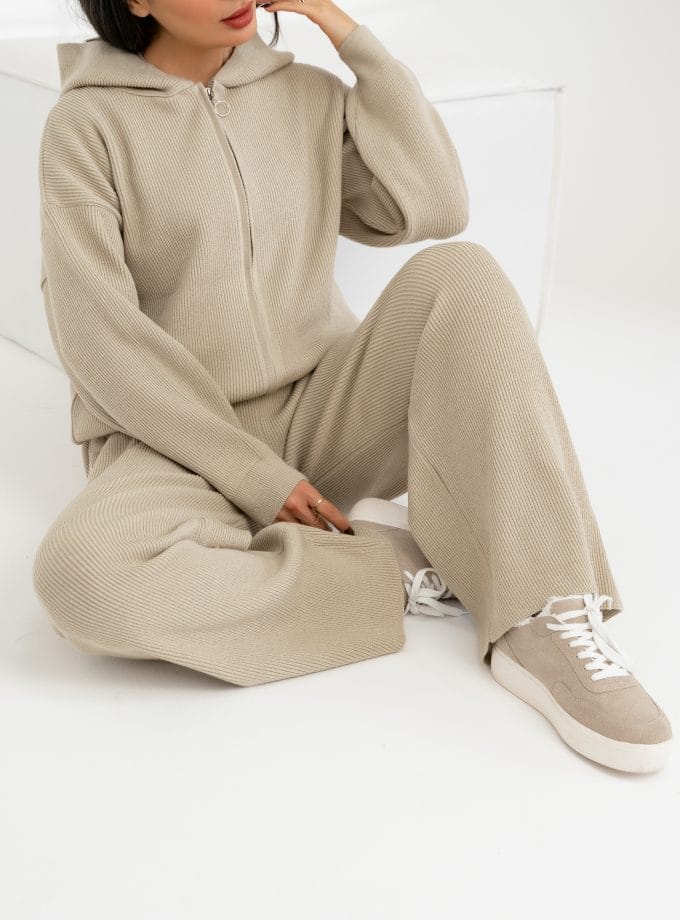 ست هودی وشلوار بافت کد t128