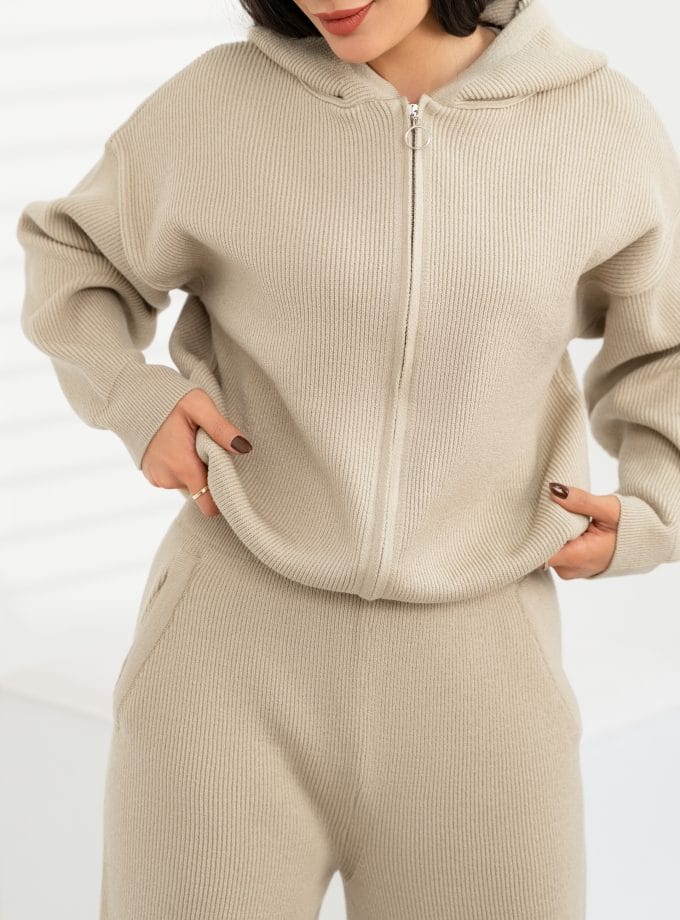 ست هودی وشلوار بافت کد t128