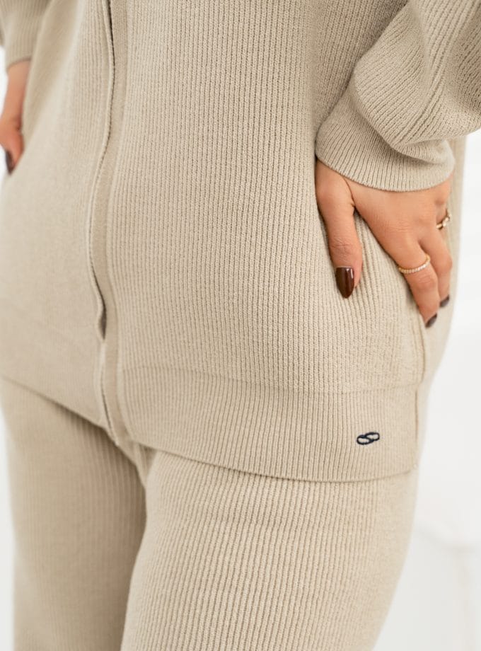 ست هودی وشلوار بافت کد t128