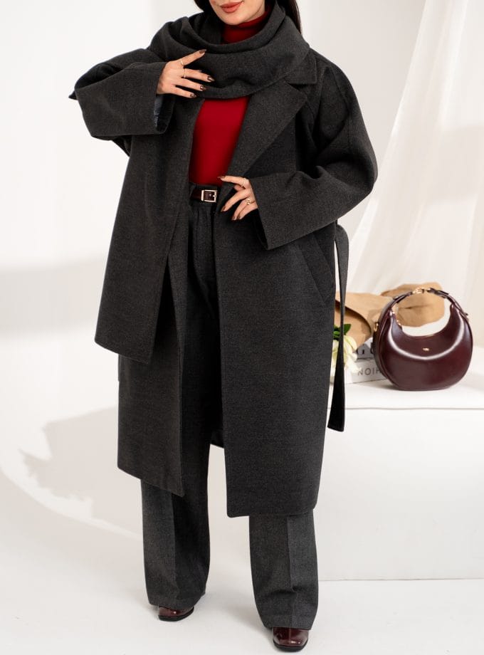 ست پالتو و شال کد t132