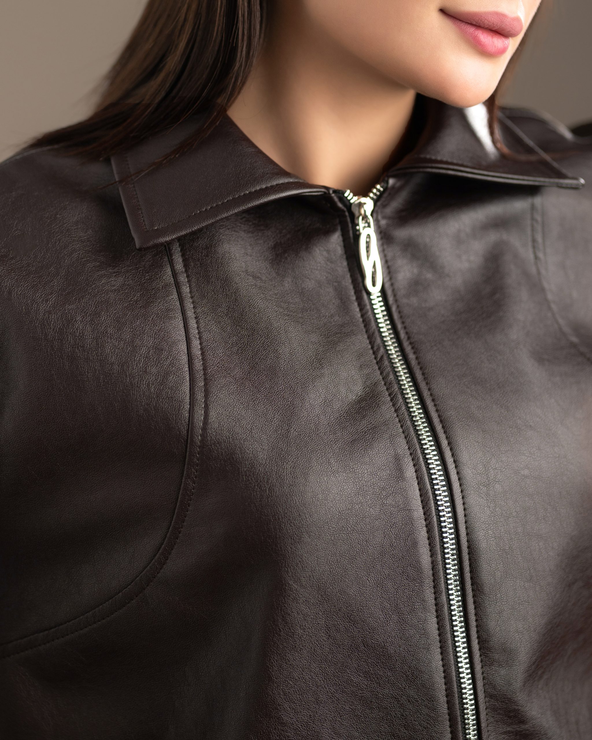 کت چرم بیسبالی کد c248 - Image 11