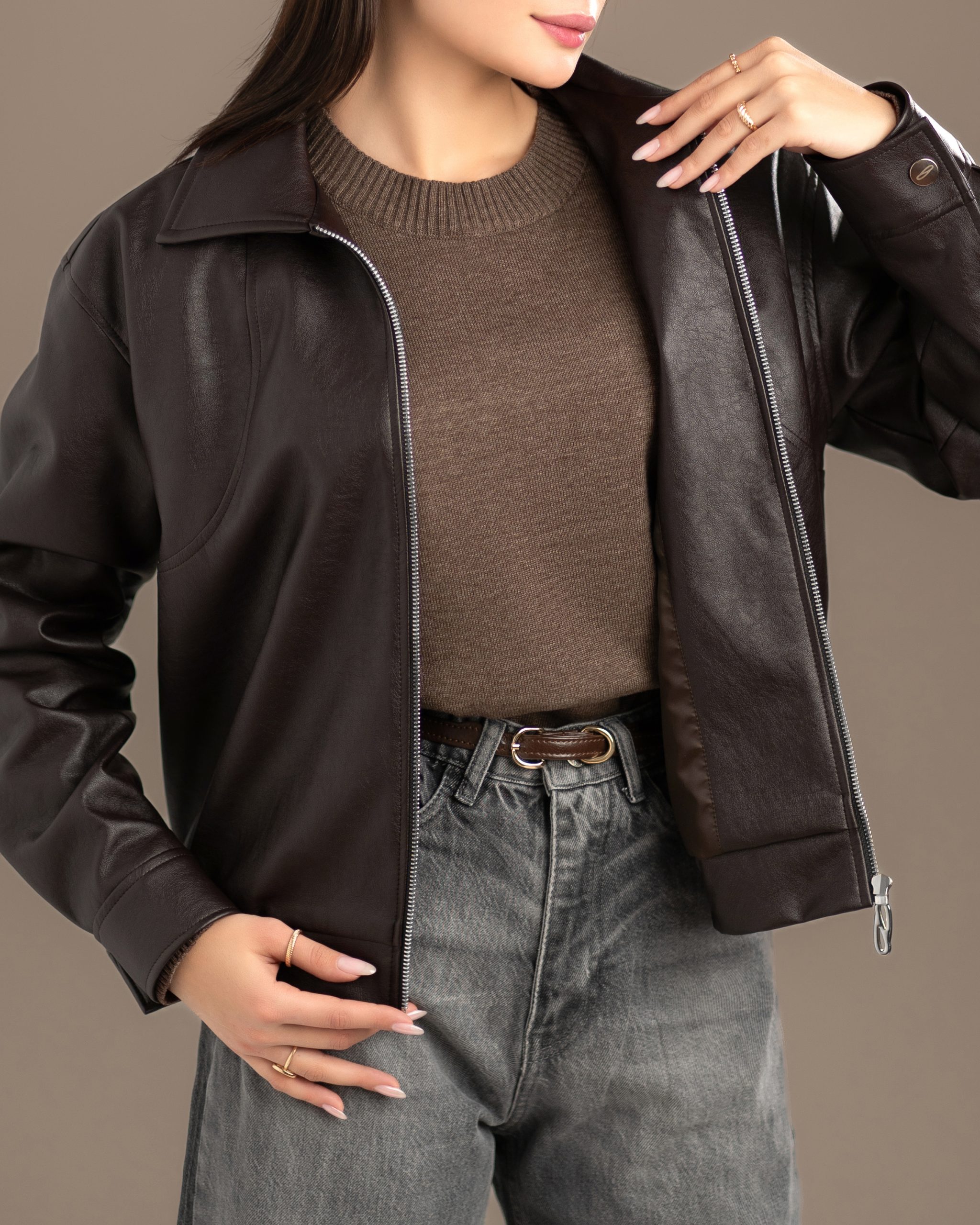 کت چرم بیسبالی کد c248 - Image 8